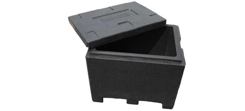 Una caja aislante negra personalizada