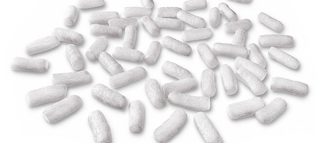 
			Chips de embalaje alargados blancos ecológicos