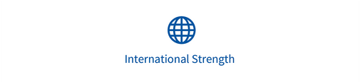 El símbolo de un globo terráqueo con las palabras "Fuerza internacional"