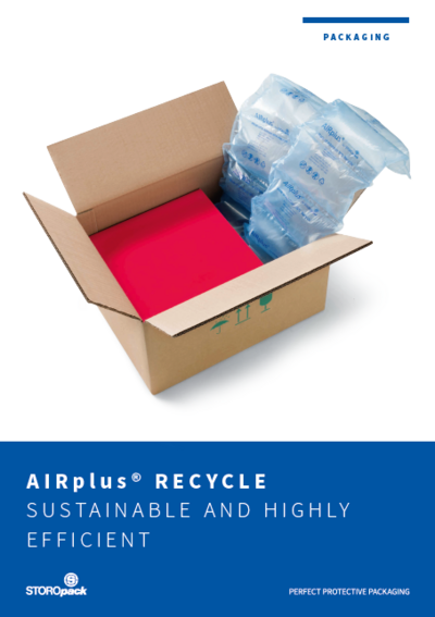 Auf einem Thumbnail ist ein Karton abgebildet, befüllt mit einer roten Box und einem Luftpolsterstrang. 