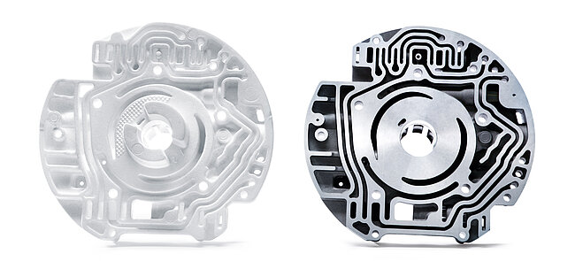 
			Una pieza técnica moldeada como grupo para procesos de espuma perdida y fundición de metal